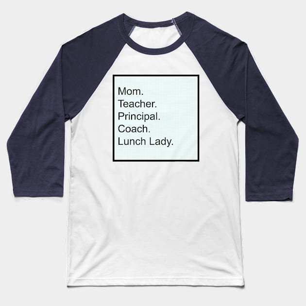 Homeschool Mom Baseball T-Shirt by Myrtle+Muffin